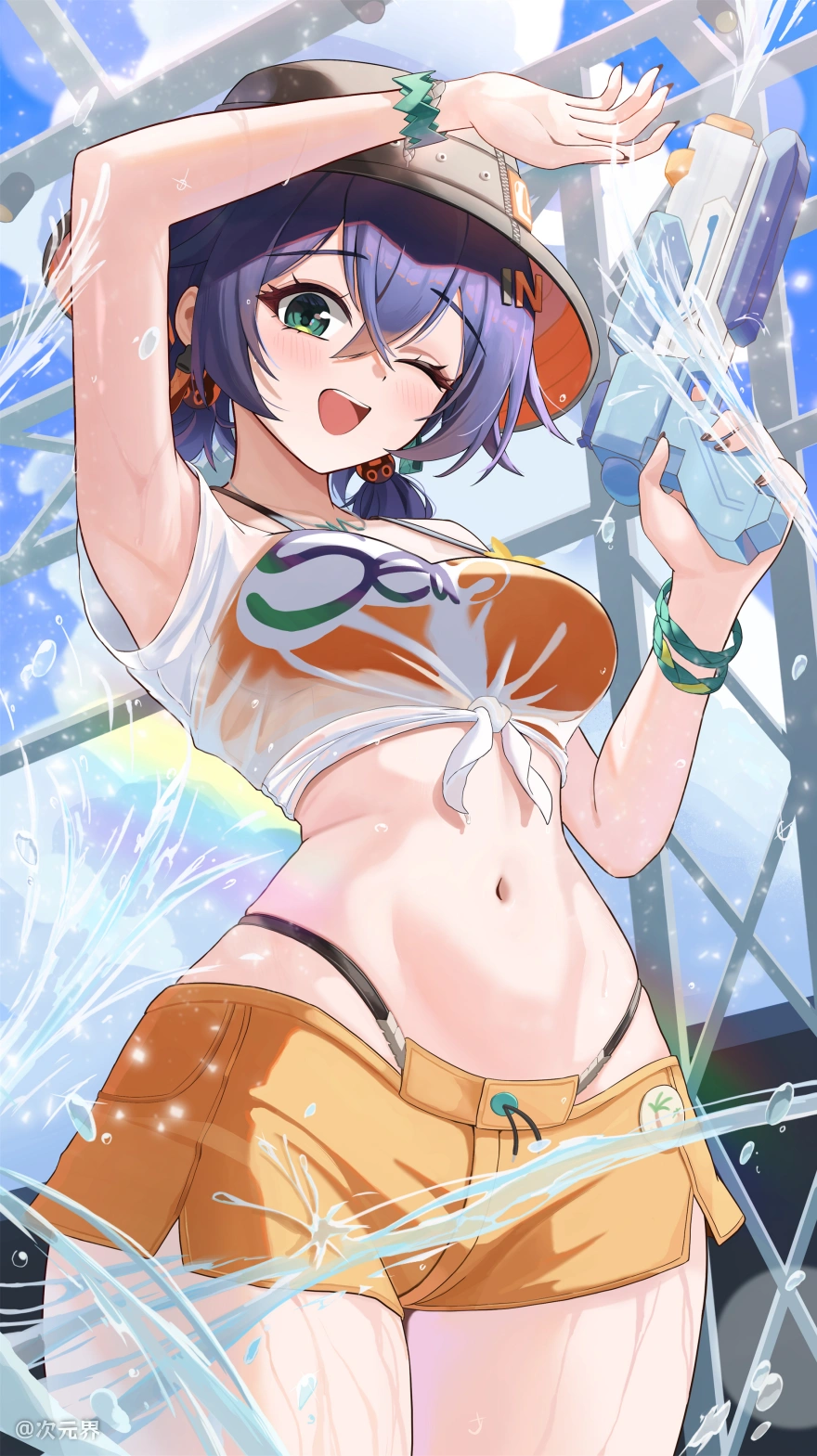 手机壁纸 泳装玲 绝区零 玲@su2ro