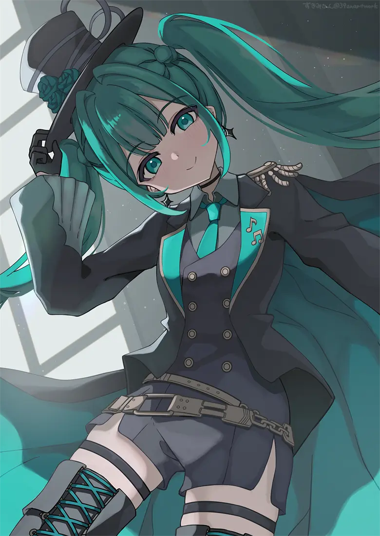 手机壁纸 虚拟偶像 初音未来 Miku 插画美图