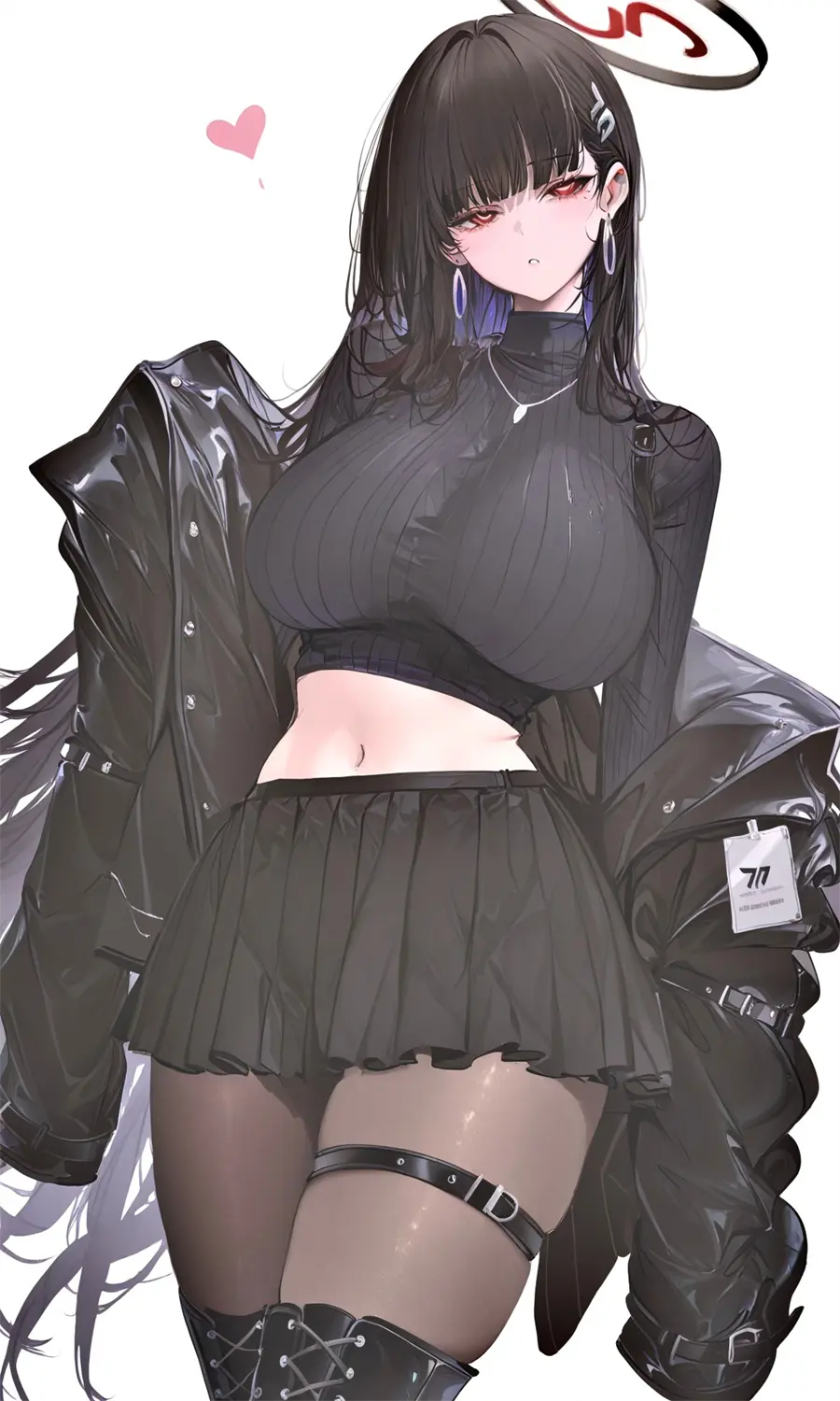 游戏壁纸 蔚蓝档案 调月莉音 黑丝 手机壁纸 插画美图