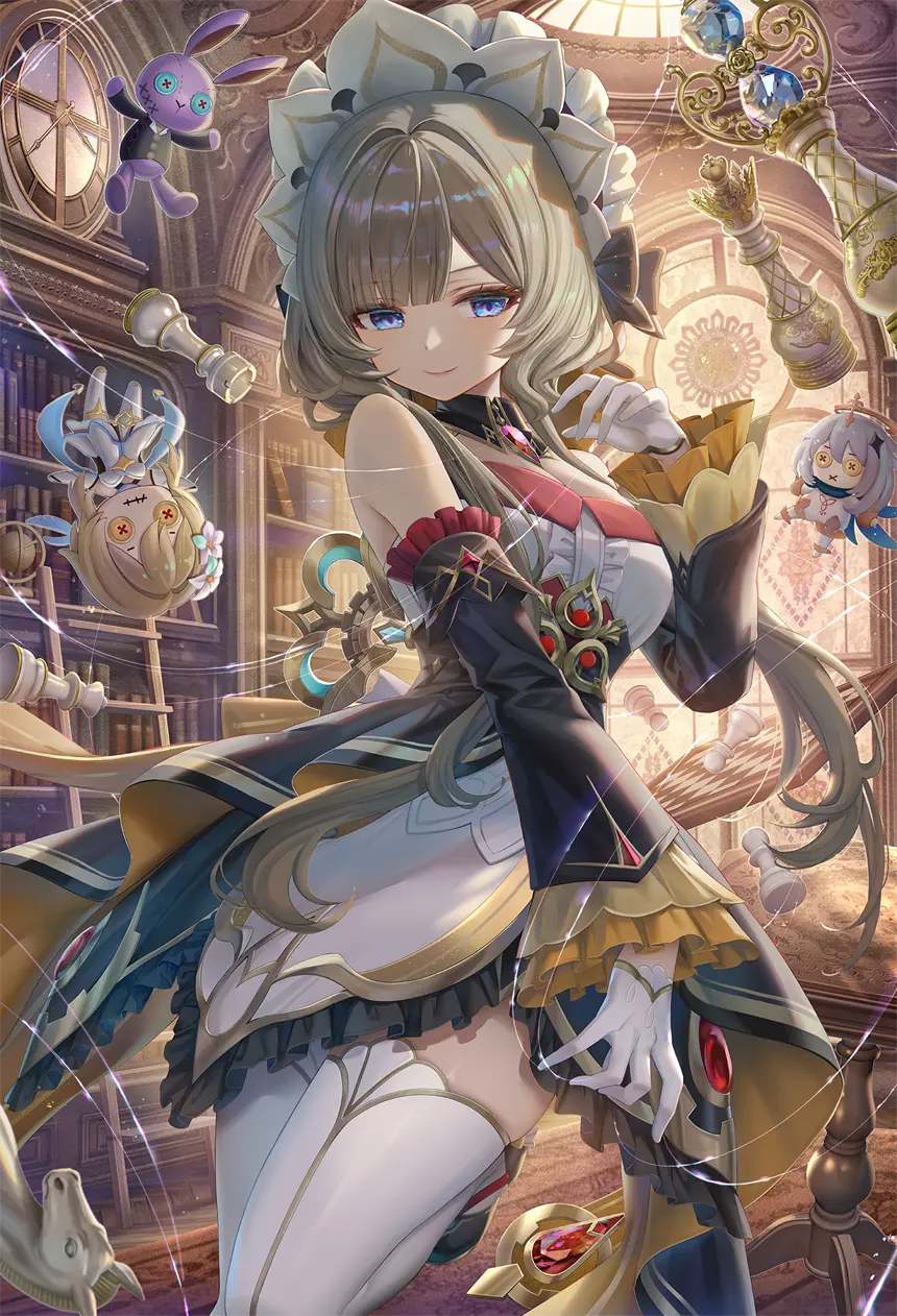 原神 桑多涅 女仆装 游戏壁纸 手机壁纸