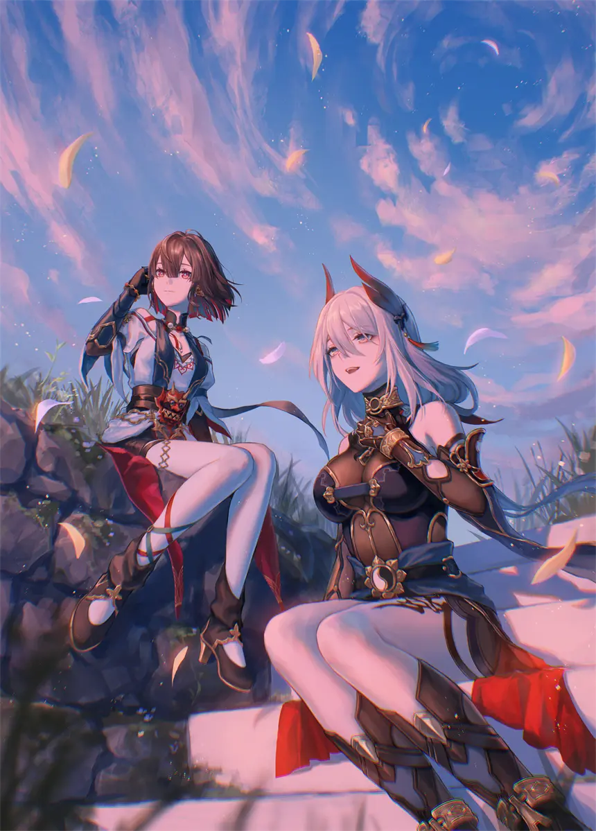 崩坏：星穹铁道 雪衣 寒鸦 判官姉妹 游戏壁纸 手机壁纸