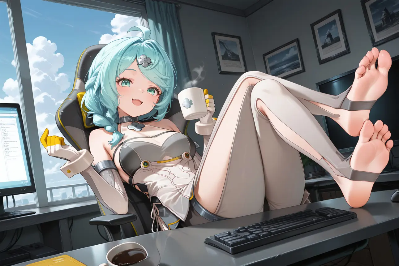 绝区零 席德 赤脚 可爱 电脑桌 游戏壁纸 电脑壁纸