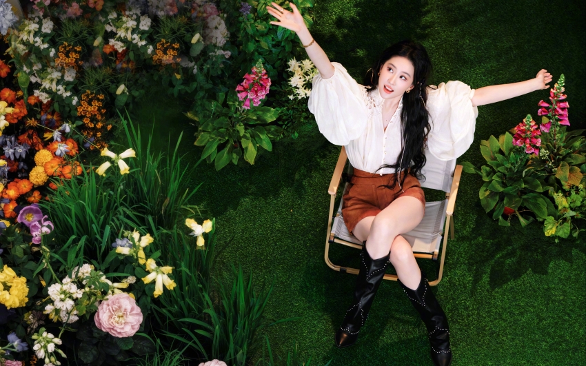 鲜花美女 刘亦菲 4K 高清壁纸 电脑壁纸 美女壁纸 3840x2400