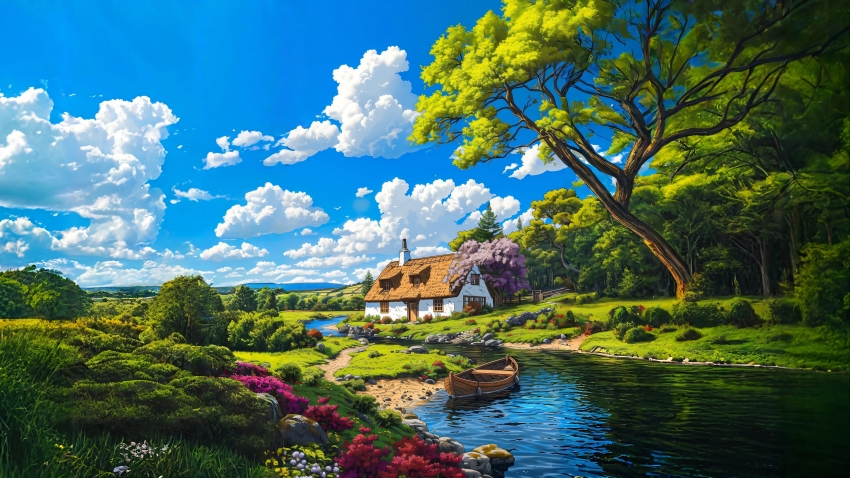 梦中伊甸园 4K壁纸 桌面壁纸 3840x2160 电脑壁纸 风景壁纸