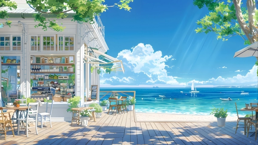 海边小镇风景 4K壁纸 3840x2160 风景壁纸 电脑壁纸