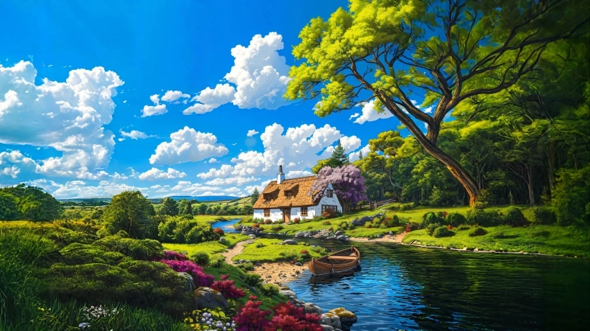 梦中伊甸园 4K 风景 桌面壁纸 3840x2160 电脑壁纸