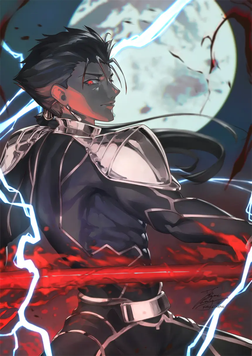 Fate/GrandOrder 库·丘林 满月 酷 游戏壁纸 手机壁纸