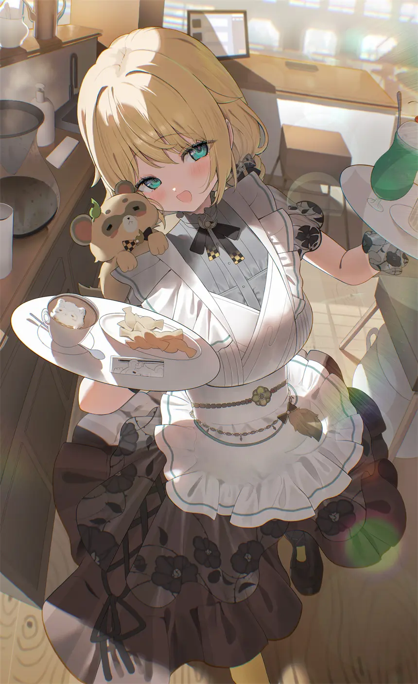 女仆装 风真伊吕波 Hololive 虚拟主播