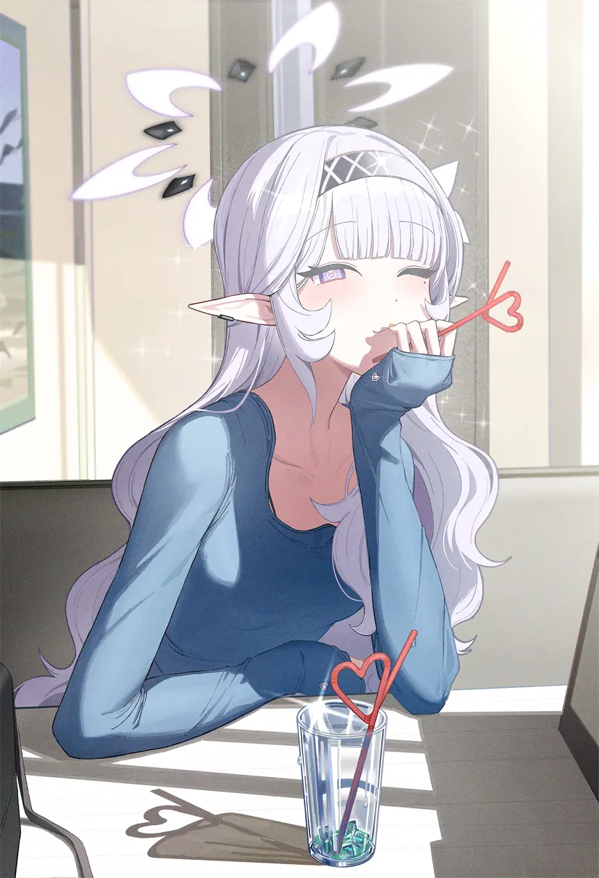 蔚蓝档案 明星日鞠 可爱 饮料杯 游戏壁纸 手机壁纸