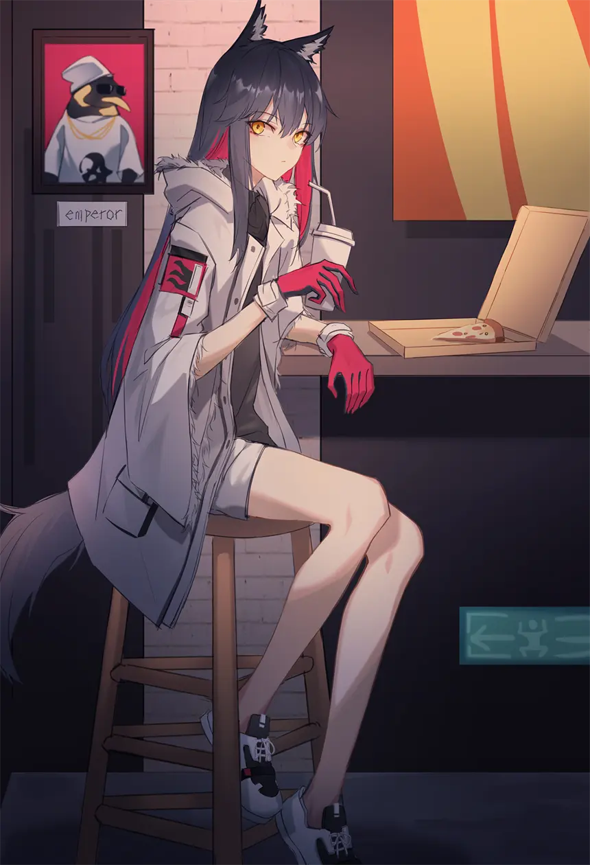 明日方舟 能天使 黑丝 游戏壁纸 手机壁纸