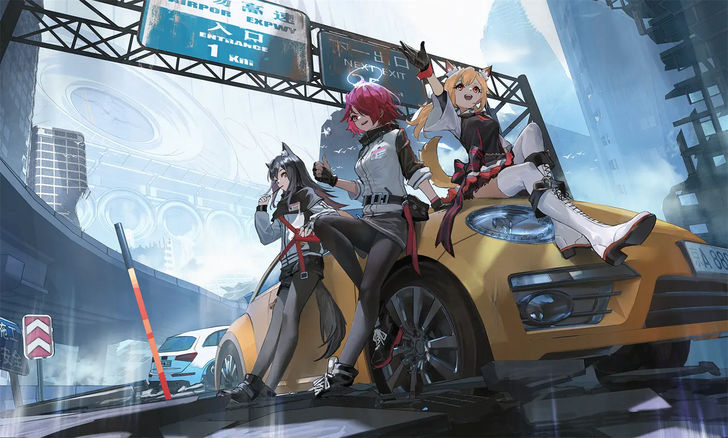 明日方舟 能天使  短发少女 黑丝袜 德克萨斯 游戏壁纸 电脑壁纸