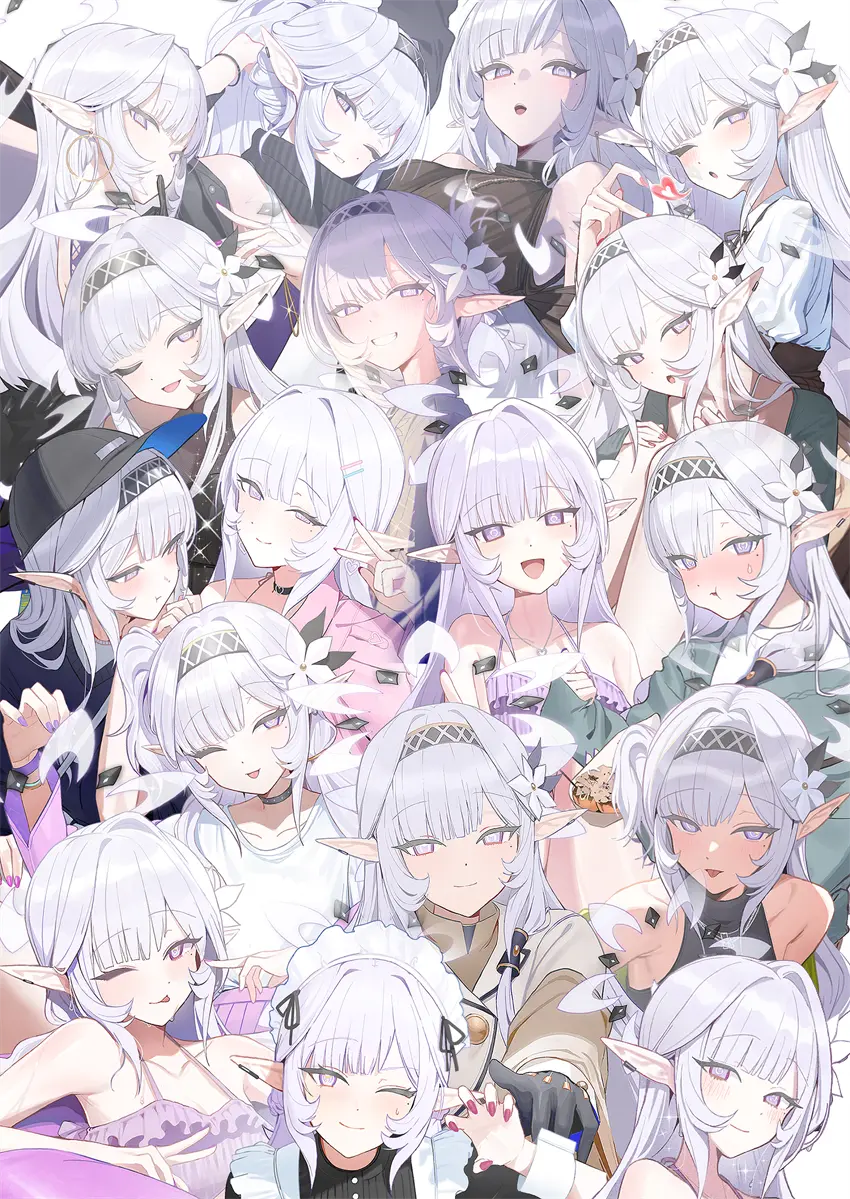 蔚蓝档案 明星日鞠 可爱 银发少女 游戏壁纸 手机壁纸