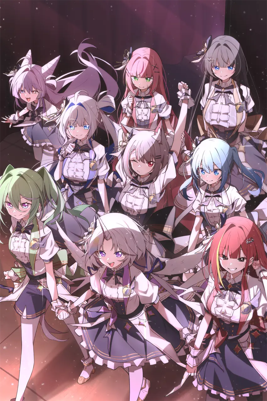 虚拟主播 純角ユニ 朱音リゼ 柚葉莉子 荒波子タビ ねねこましろ 青雲凛 天狐紫吹 花子ナナ 白雪ひな