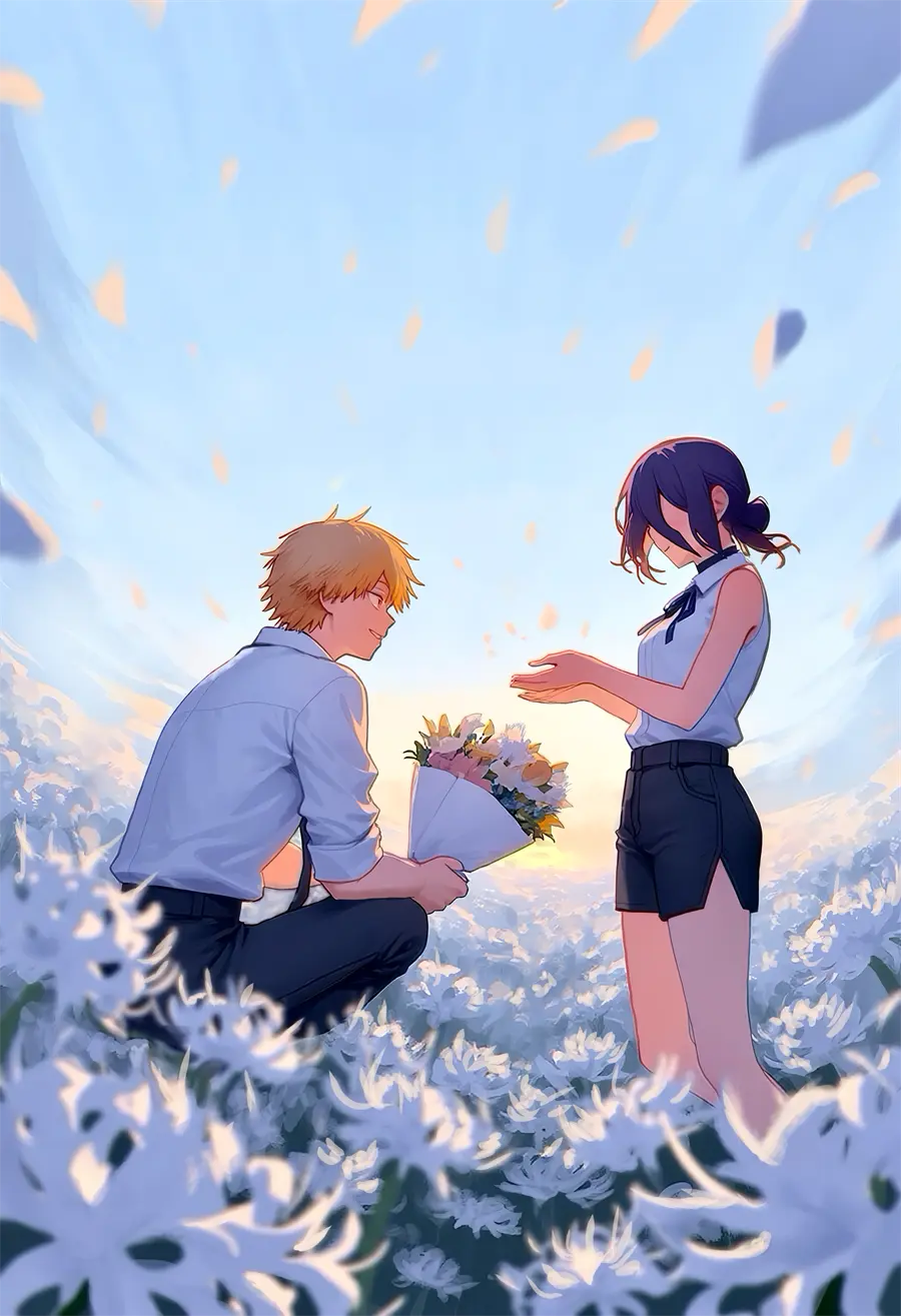 电锯人 蕾塞 求婚 风景 动漫壁纸 手机壁纸 2K壁纸