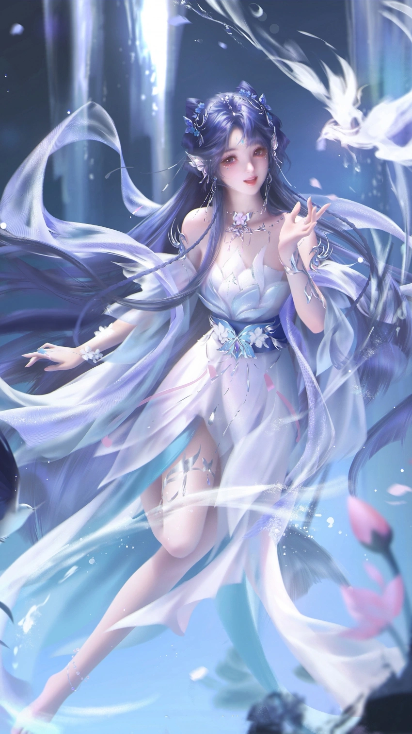 武动乾坤 绫清竹 同人 唯美4k手机壁纸竖屏