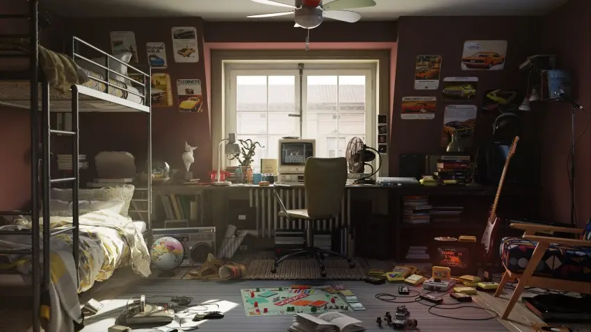 3d 房间 白天 电脑 4k动漫壁纸 电脑壁纸