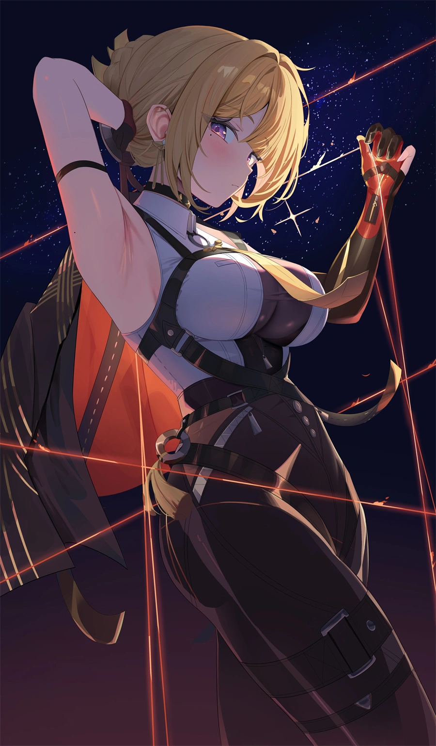 手机壁纸 绝区零 伊芙琳 皮衣 游戏壁纸 5K壁纸