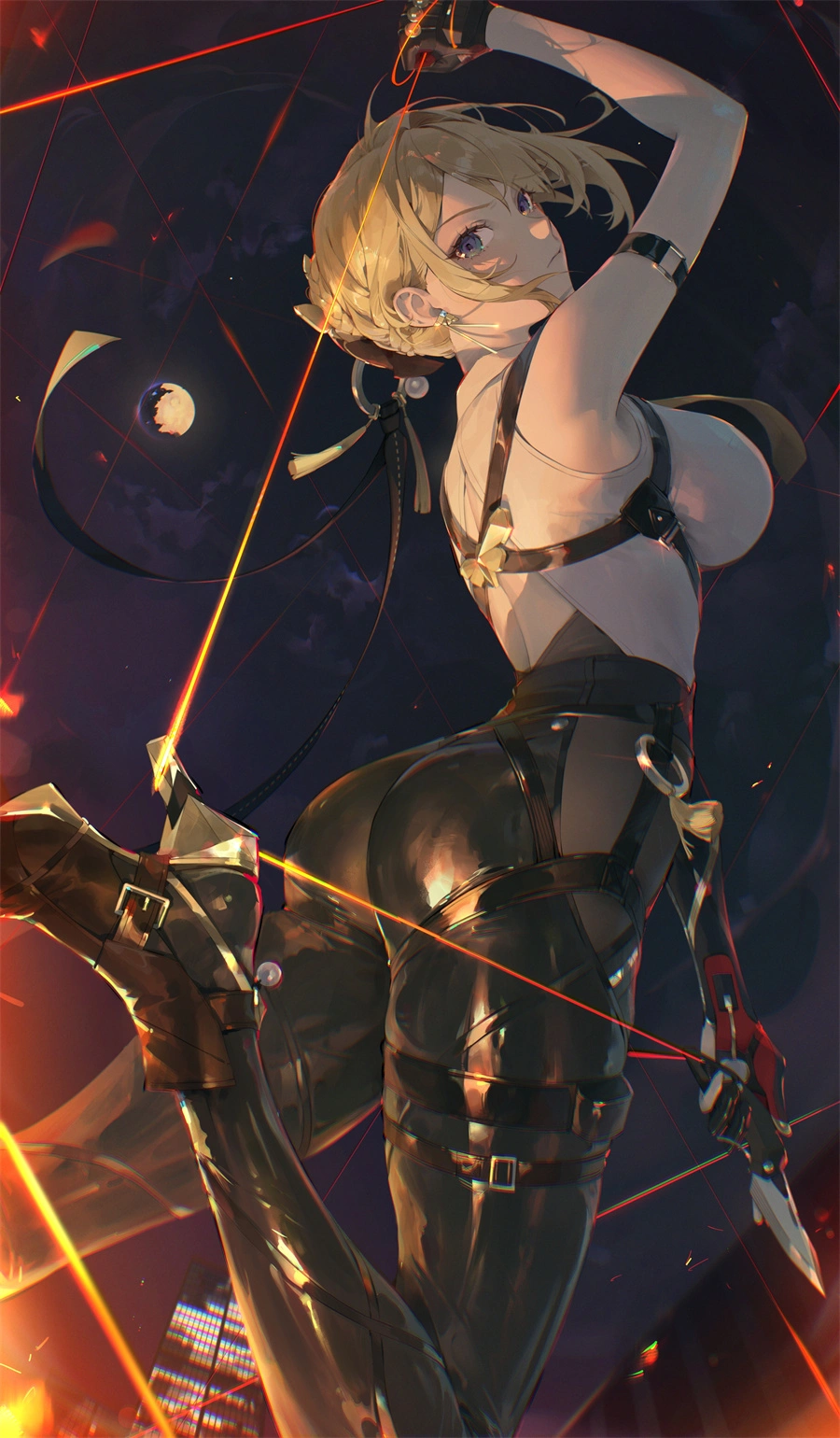 手机壁纸 绝区零 伊芙琳 皮衣 游戏壁纸 4K壁纸