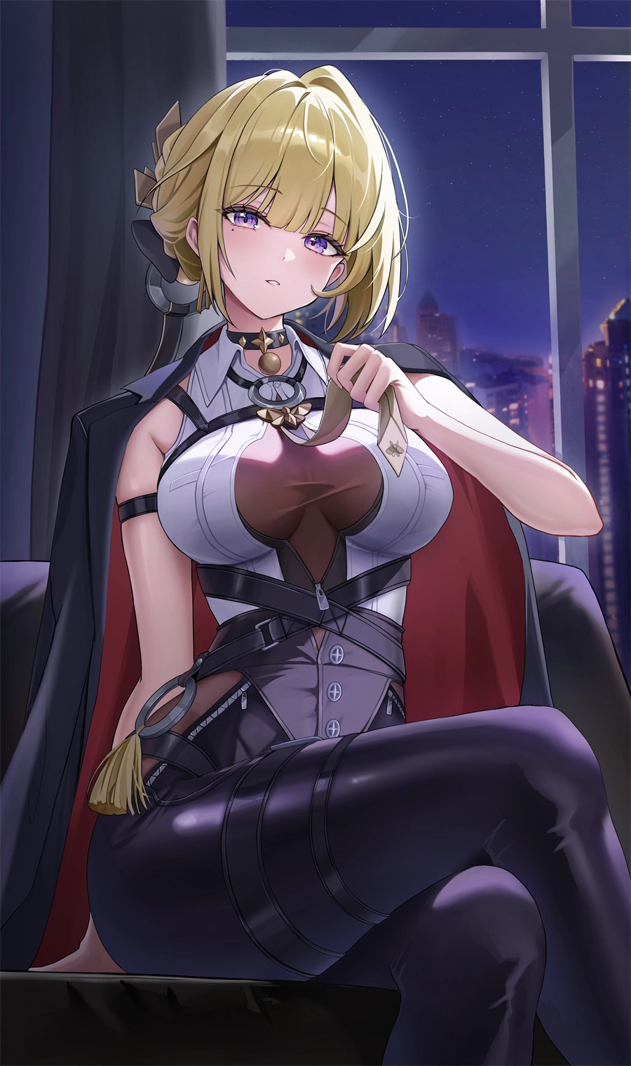 手机壁纸 绝区零 伊芙琳 皮衣 游戏壁纸 5K壁纸