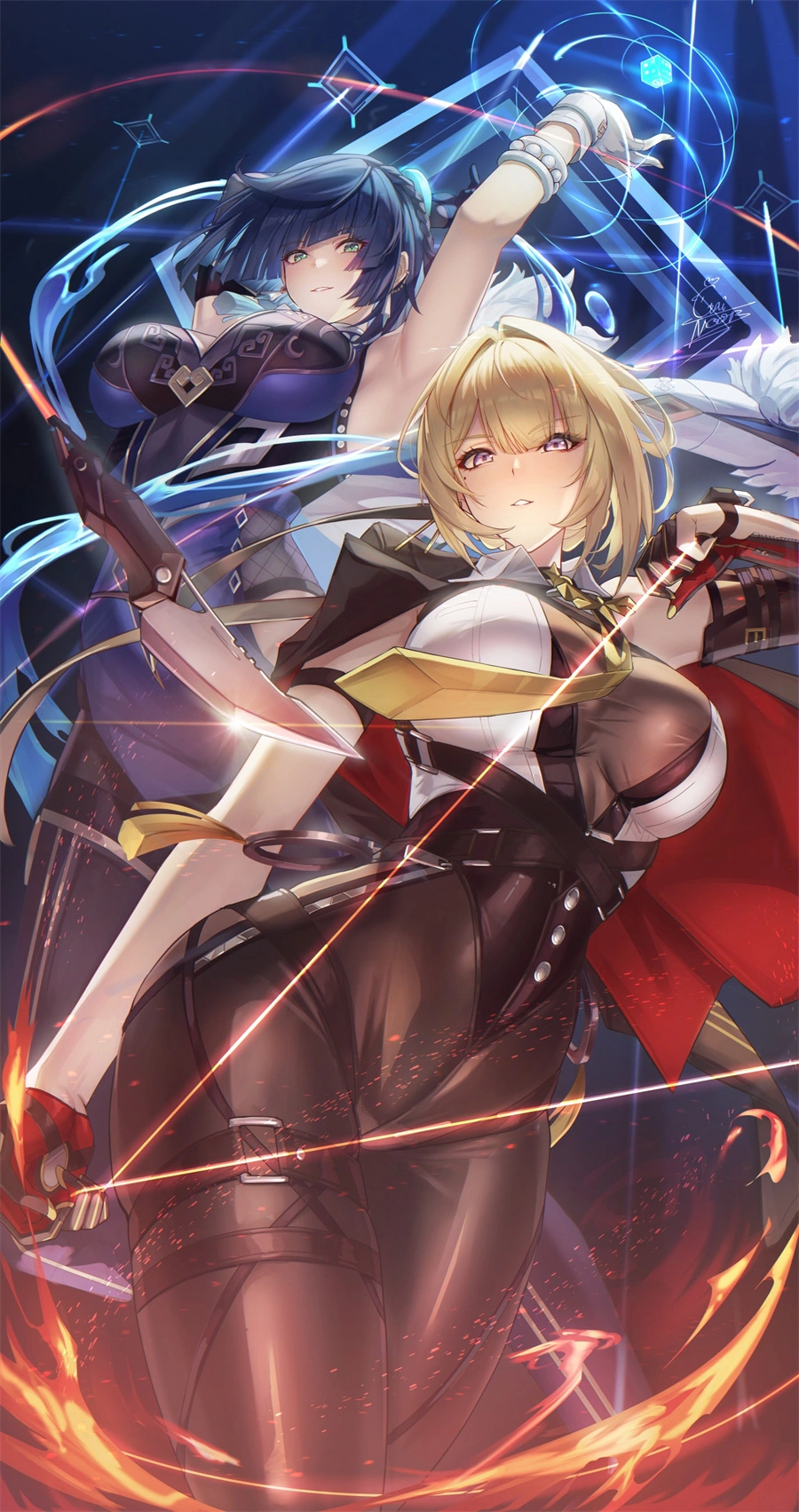 手机壁纸 绝区零 伊芙琳 皮衣 游戏壁纸 2K壁纸