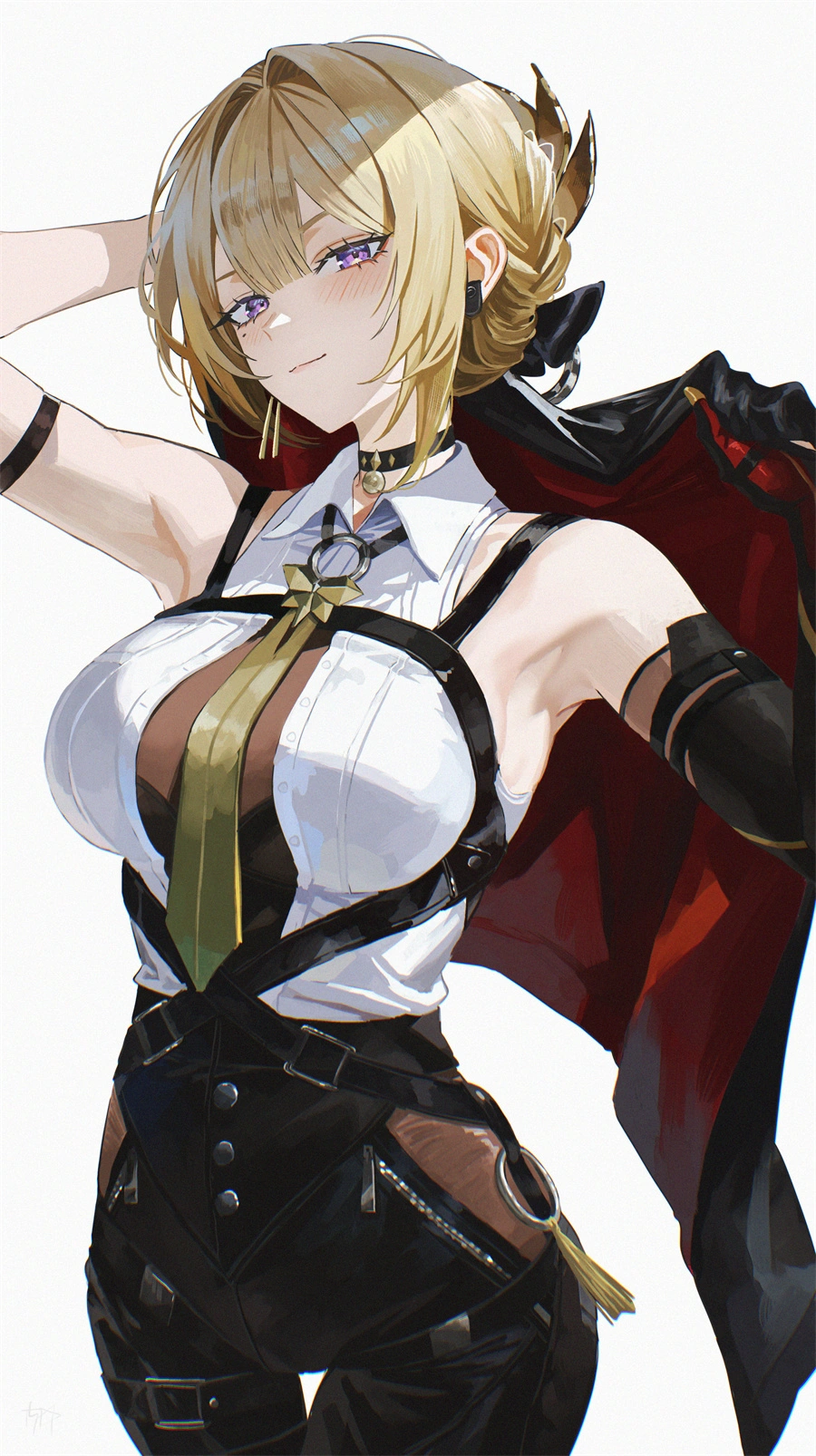 手机壁纸 绝区零 伊芙琳 皮衣 游戏壁纸 3K壁纸