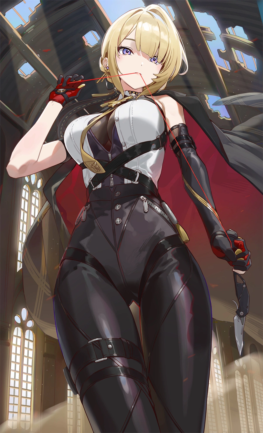 手机壁纸 绝区零 伊芙琳 皮衣 游戏壁纸 2K壁纸