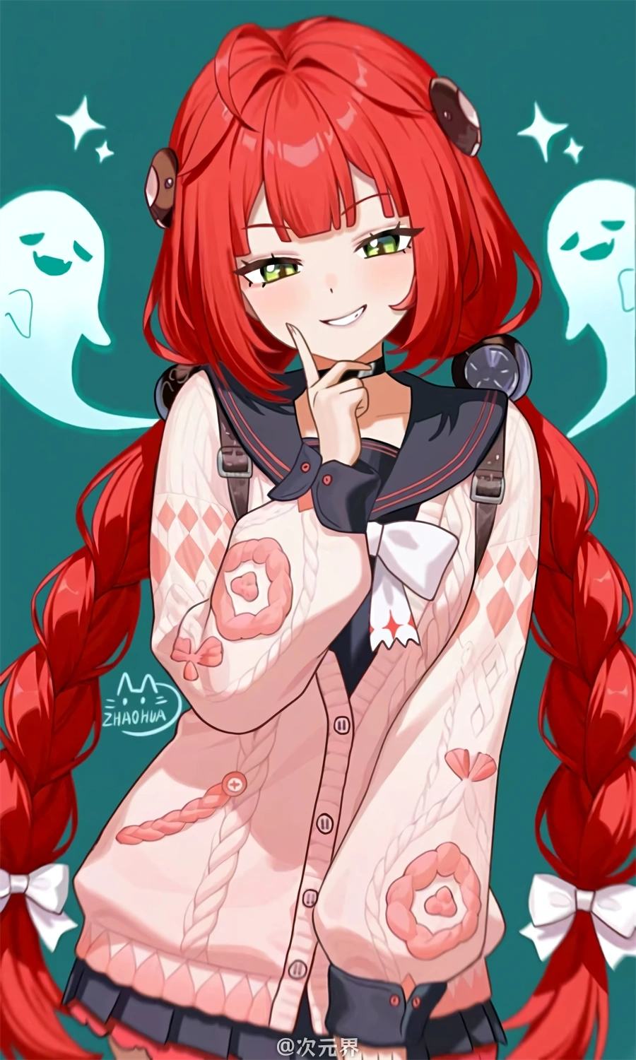 手机壁纸 绝区零 浮波柚叶 可爱少女 游戏壁纸 3K壁纸