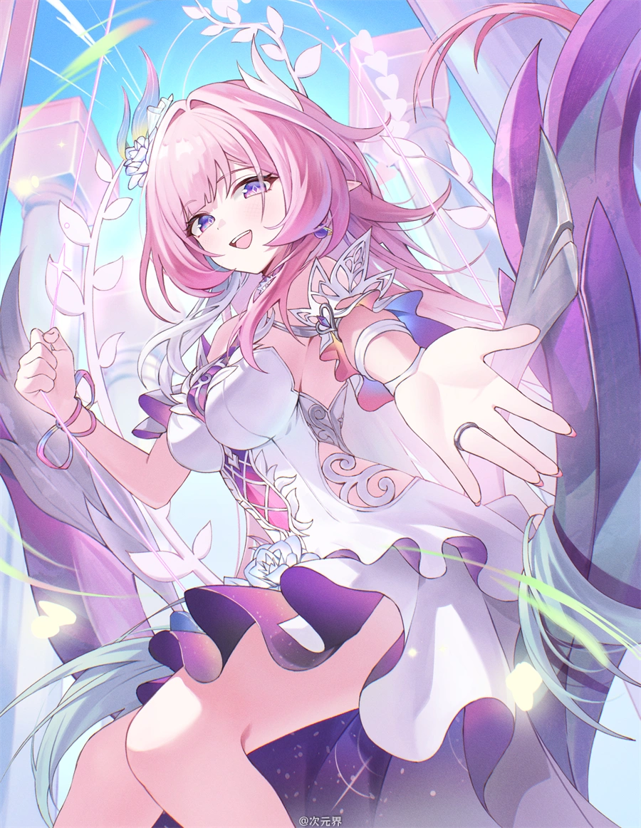 手机壁纸 崩坏：星穹铁道 昔涟 连衣裙 游戏壁纸