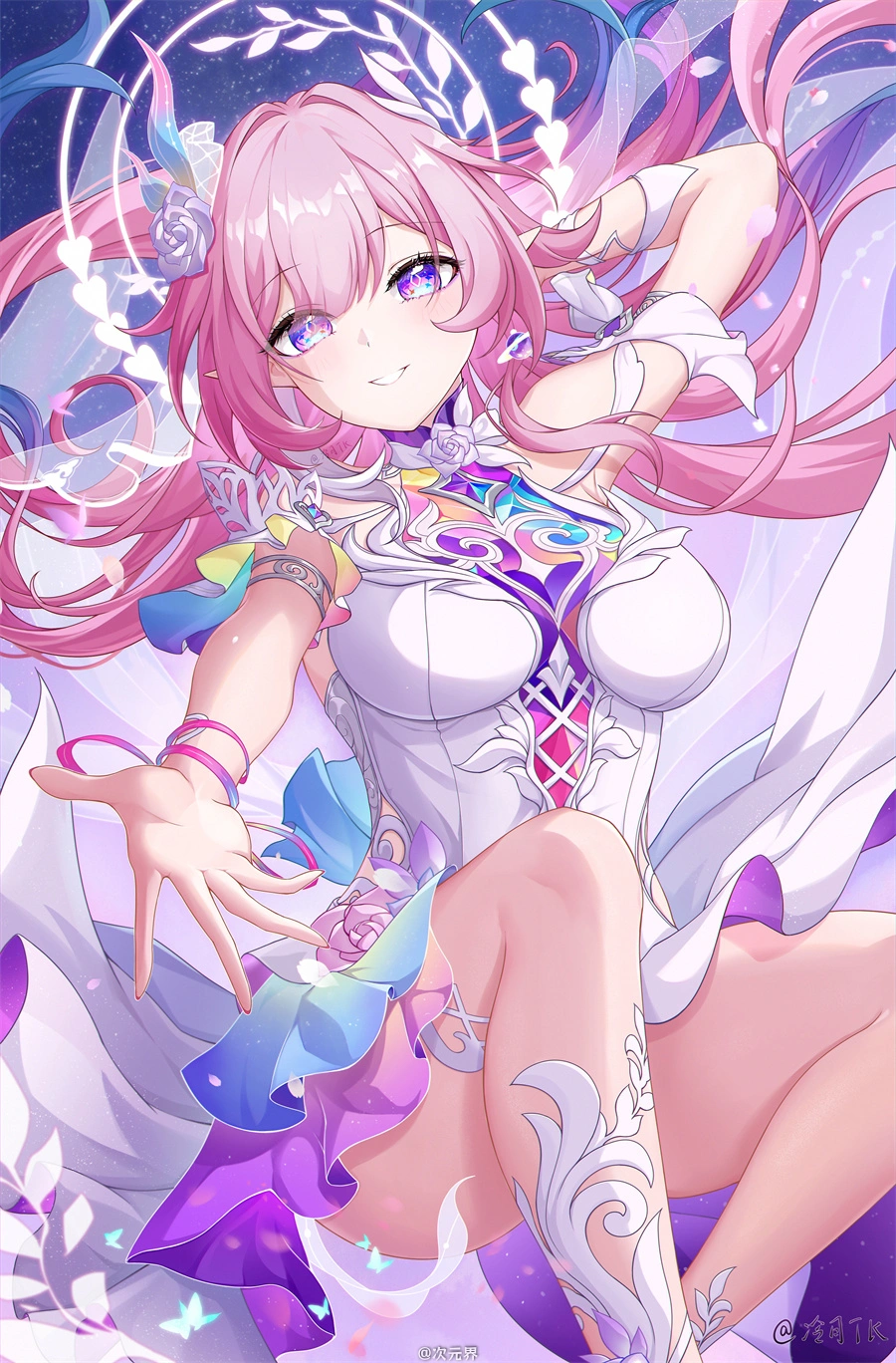 手机壁纸 崩坏：星穹铁道 昔涟 连衣裙 游戏壁纸