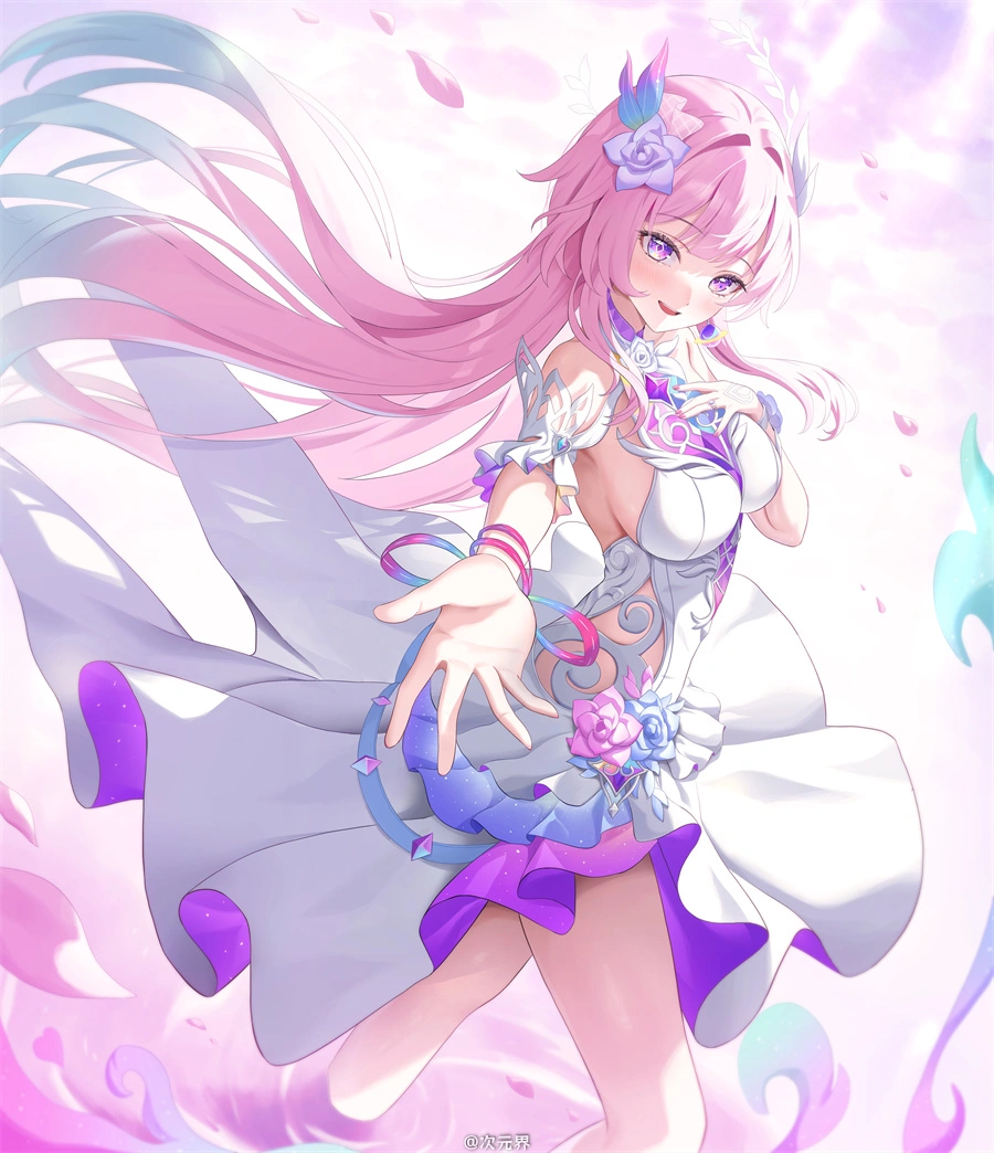 手机壁纸 崩坏：星穹铁道 昔涟 粉色头发 游戏壁纸