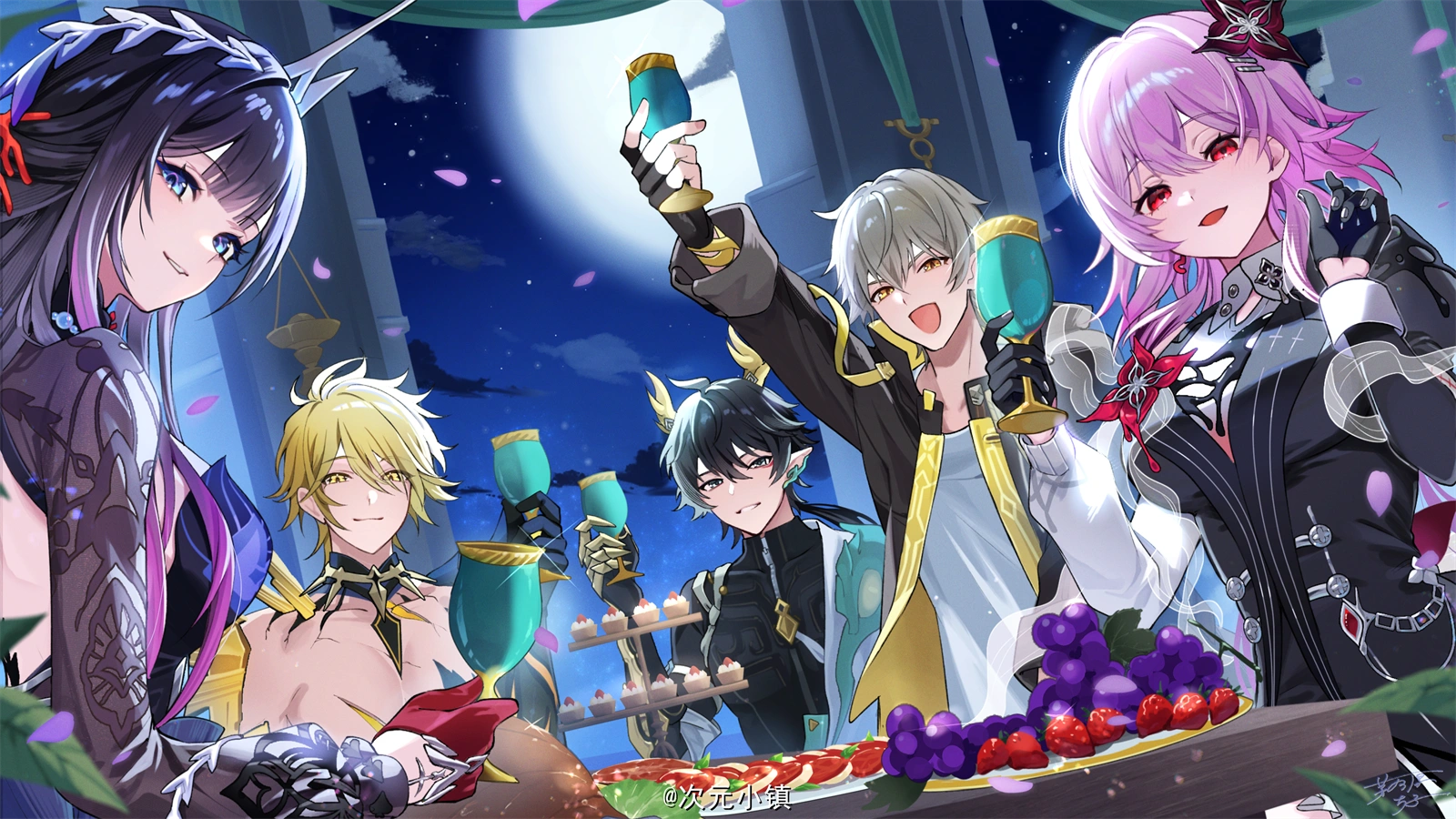 崩坏：星穹铁道 海瑟音 丹恒 长夜月 开拓者 游戏壁纸 电脑壁纸