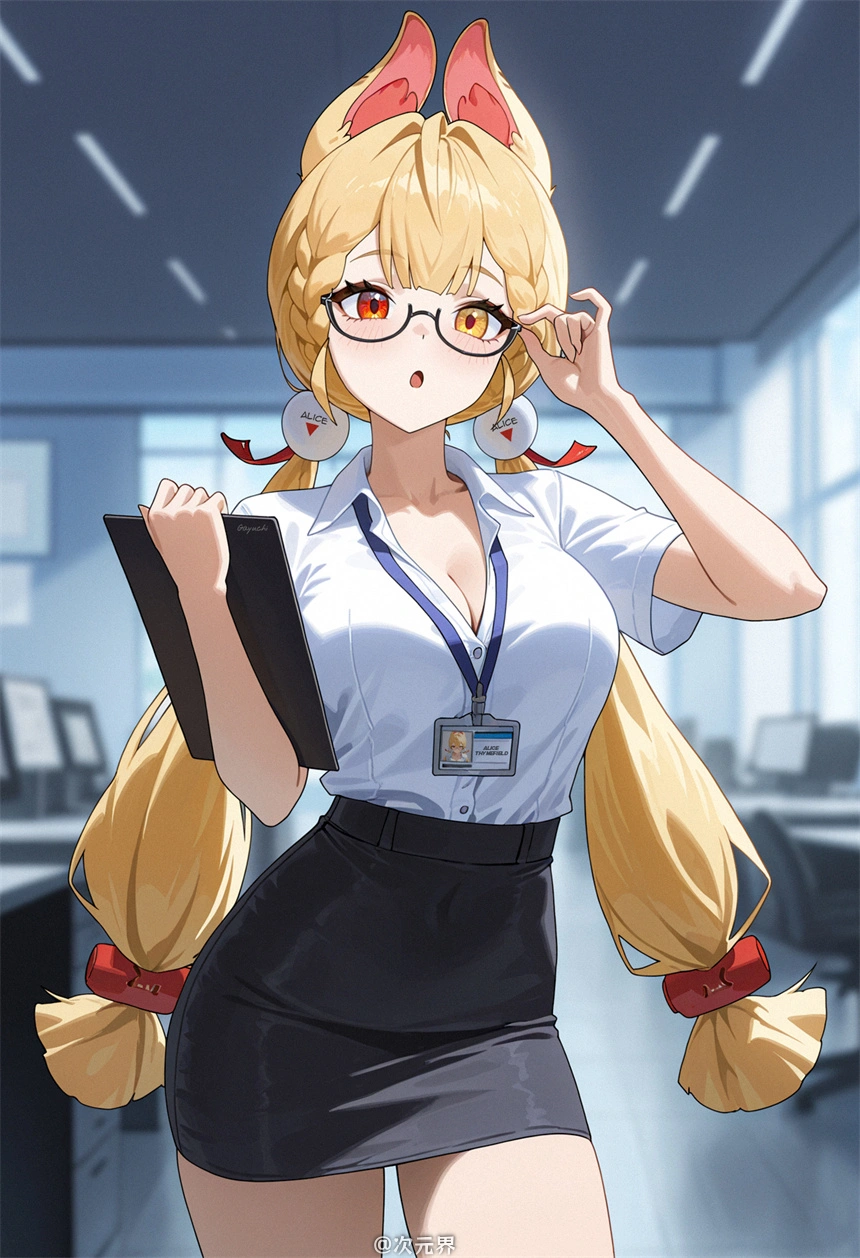 绝区零 爱丽丝 职业装 上班 OL 游戏壁纸 手机壁纸 2K壁纸