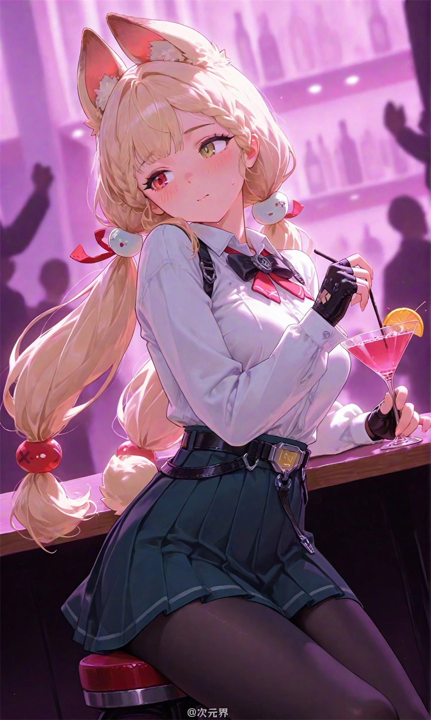 绝区零 爱丽丝 酒吧 鸡尾酒 游戏壁纸 手机壁纸 2K壁纸