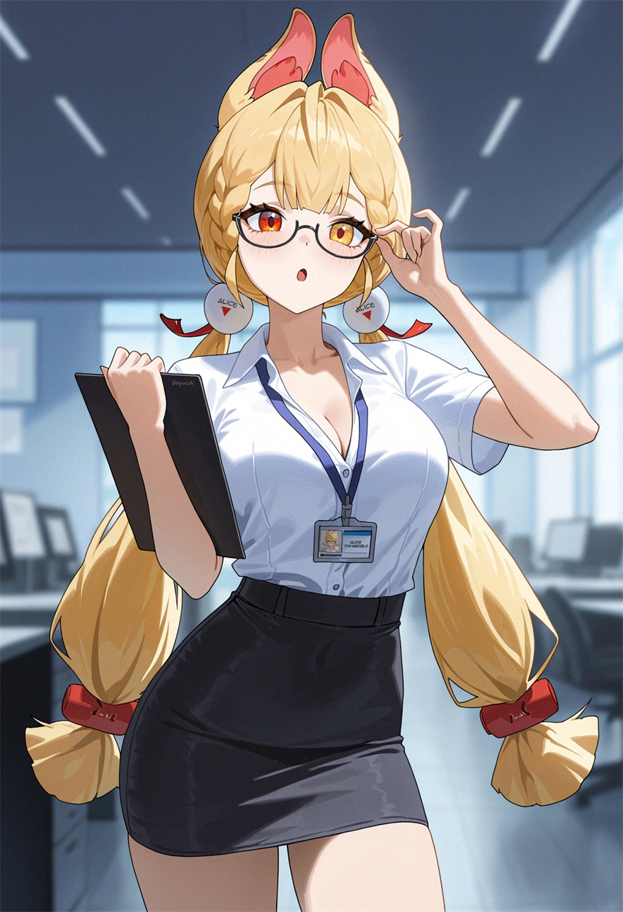 绝区零 爱丽丝 职业装 上班 OL 游戏壁纸 手机壁纸 2K壁纸