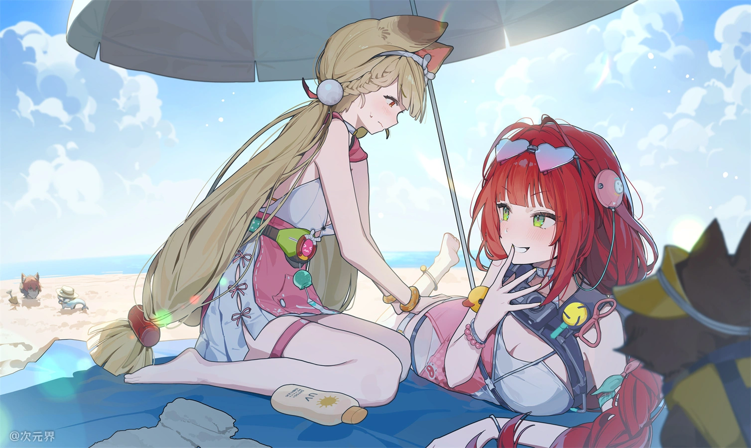 绝区零 爱丽丝 柚叶 泳装 游戏壁纸 电脑壁纸 2K壁纸