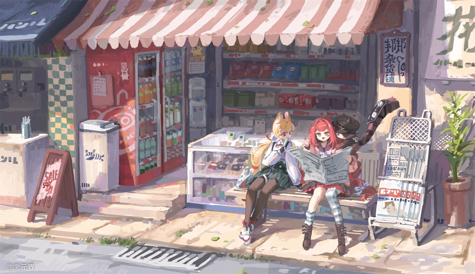 绝区零 爱丽丝 柚叶 怪谈 便利店 游戏壁纸 电脑壁纸 2K壁纸