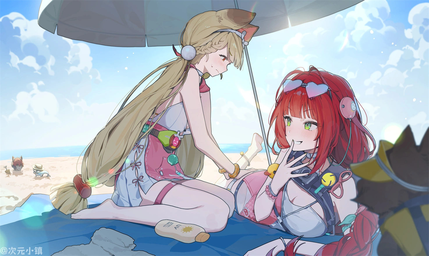 绝区零 爱丽丝 柚叶 泳装 游戏壁纸 电脑壁纸 2K壁纸