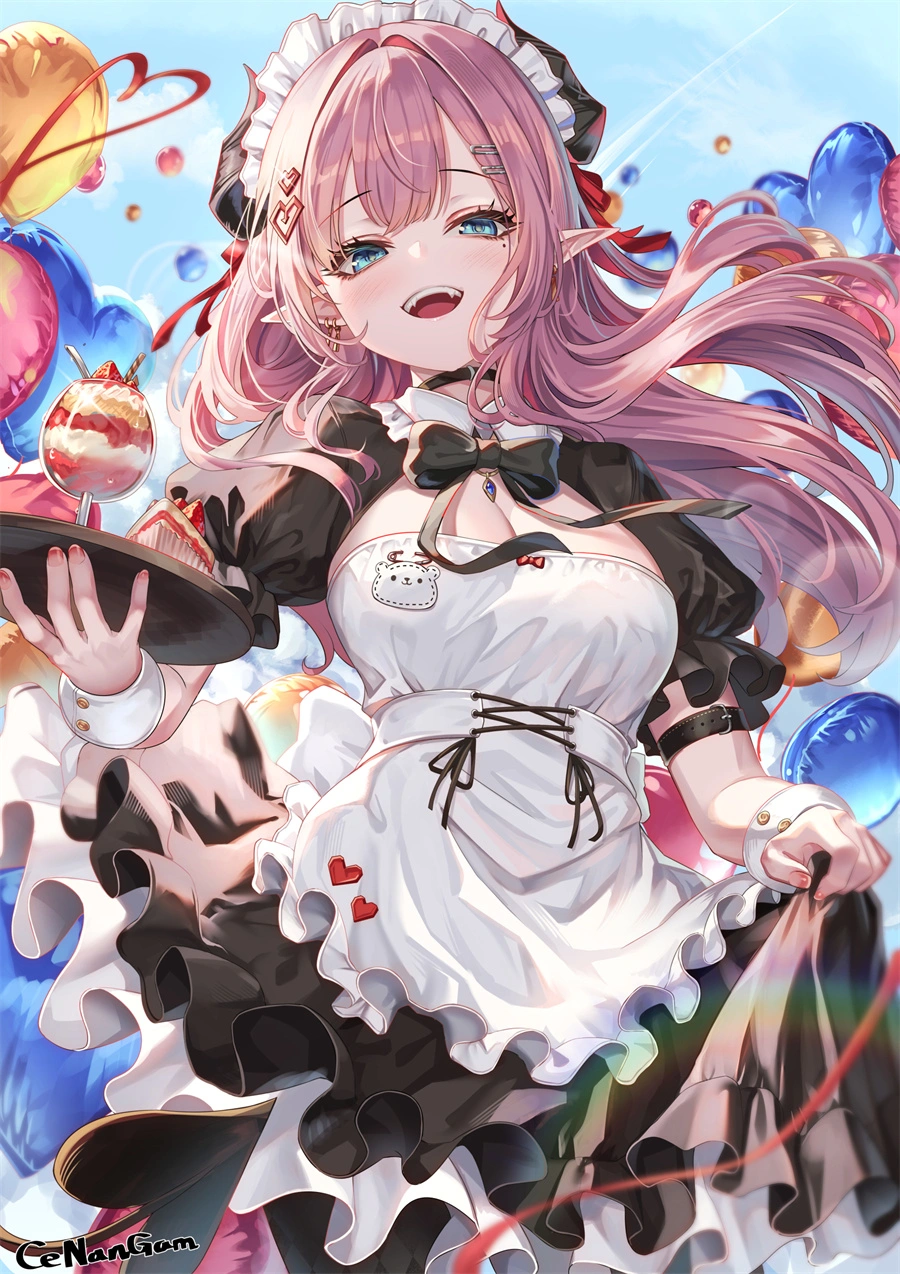 魅魔 女仆 可爱 插画美图 动漫壁纸 手机壁纸 2K壁纸