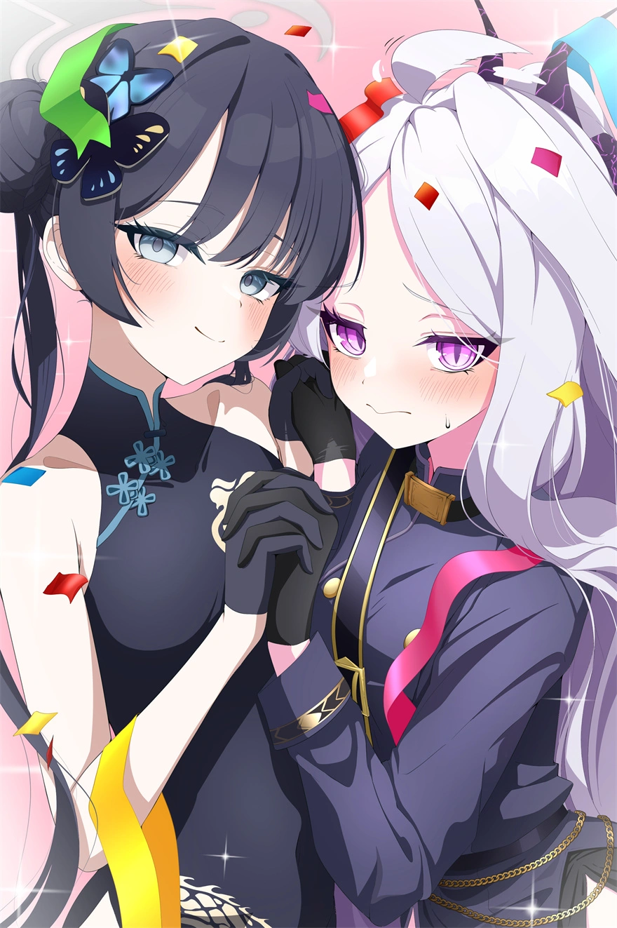 蔚蓝档案 空崎ヒナ 龙华妃咲 游戏壁纸 手机壁纸 4K壁纸