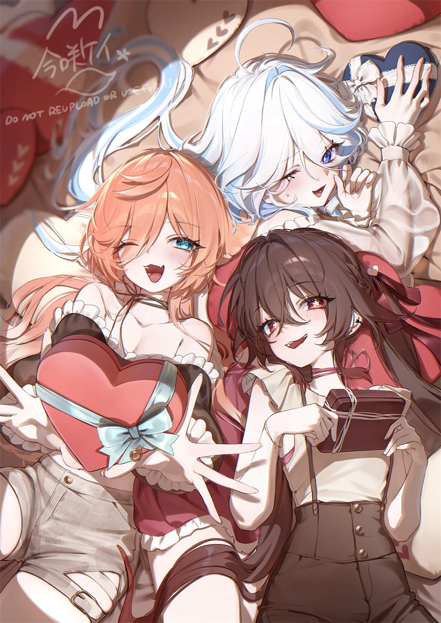 原神 芙宁娜 胡桃 烟绯 游戏壁纸 手机壁纸