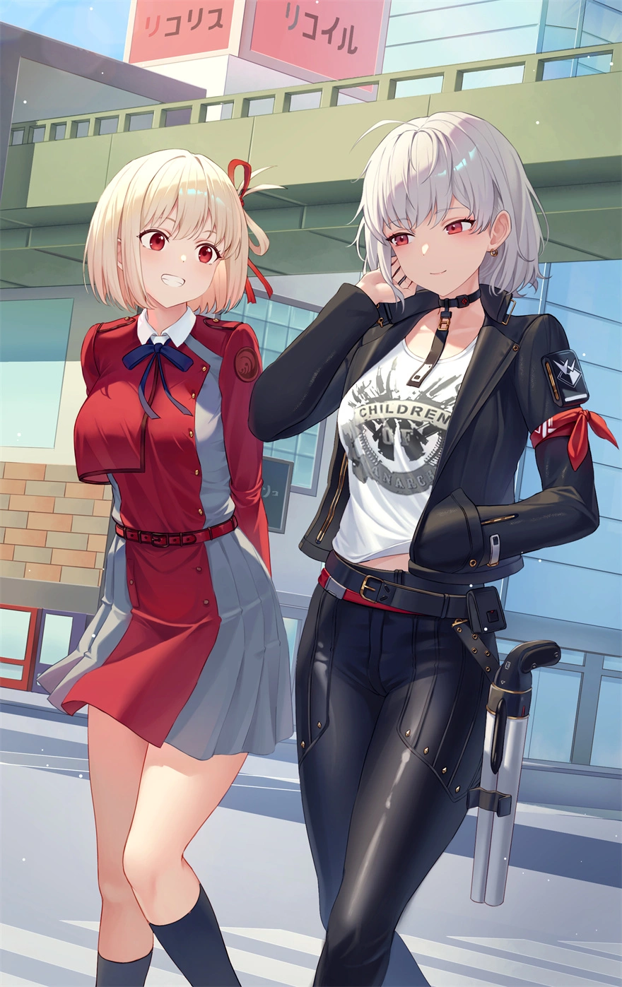 莉可丽丝 锦木千束 皮衣 动漫壁纸 手机壁纸 2K壁纸