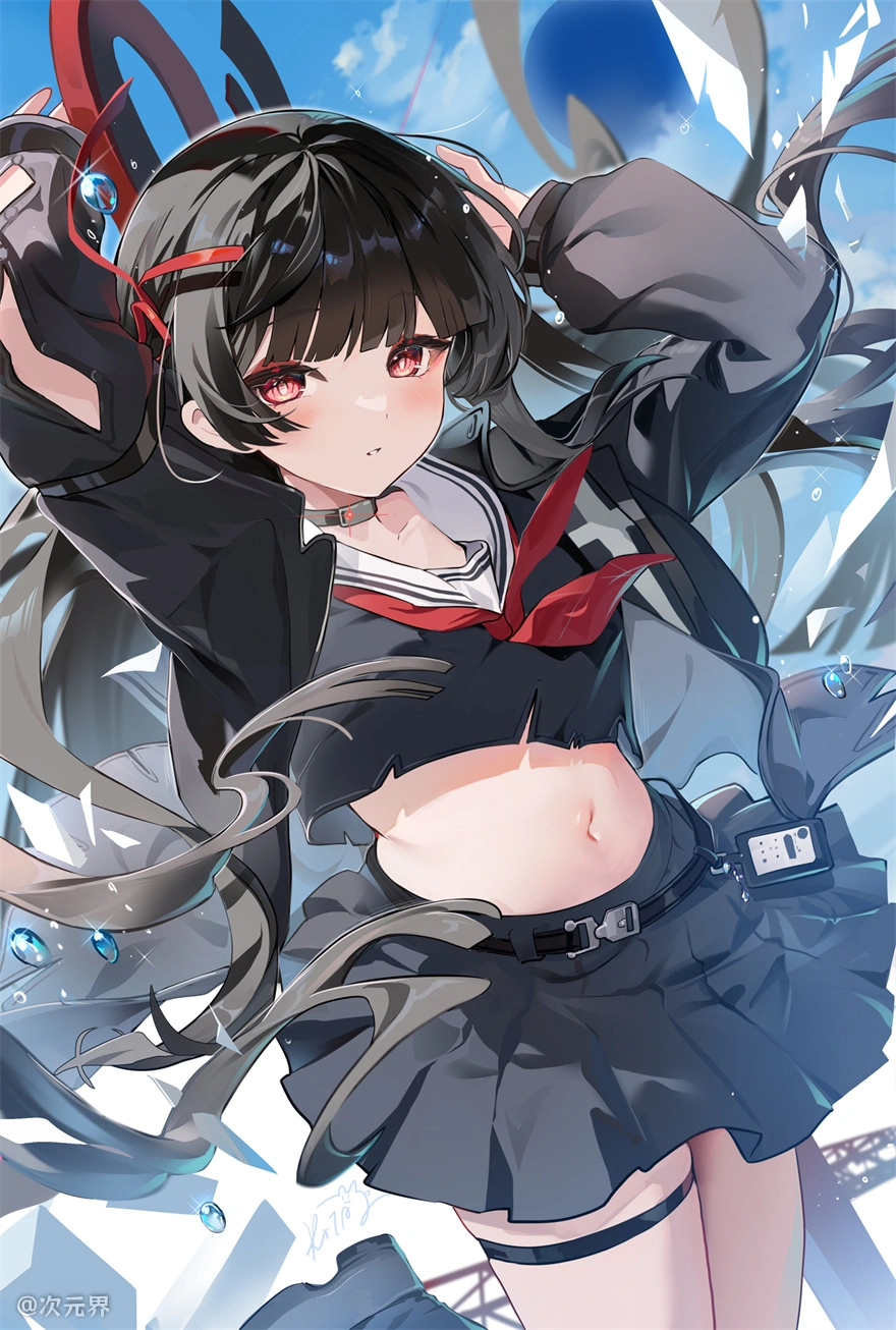 鸣潮 千咲 JK制服 水手服 可爱 游戏壁纸 手机壁纸