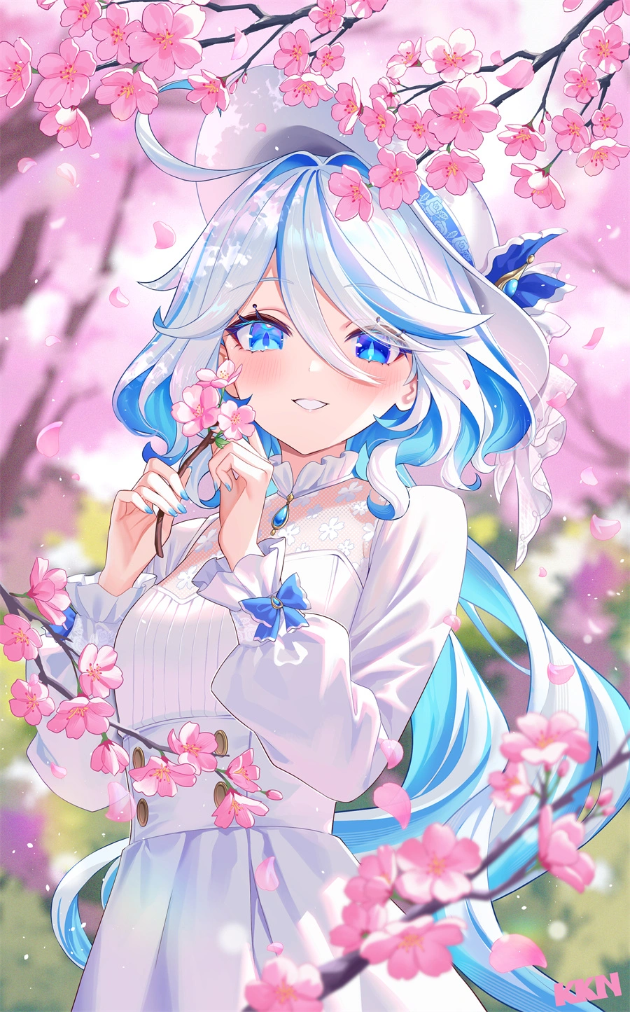 游戏壁纸 原神 芙宁娜 樱 手机壁纸 3K壁纸